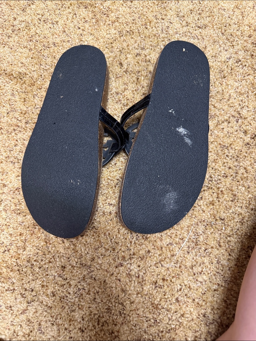 Tory Burch Black Patent comfort Miller Thong Sandals - Picture 3 of 3